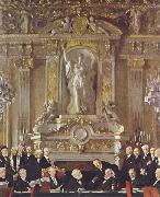 Sir William Orpen A Peace Conference at the Zuai d Orsay Germany oil painting artist